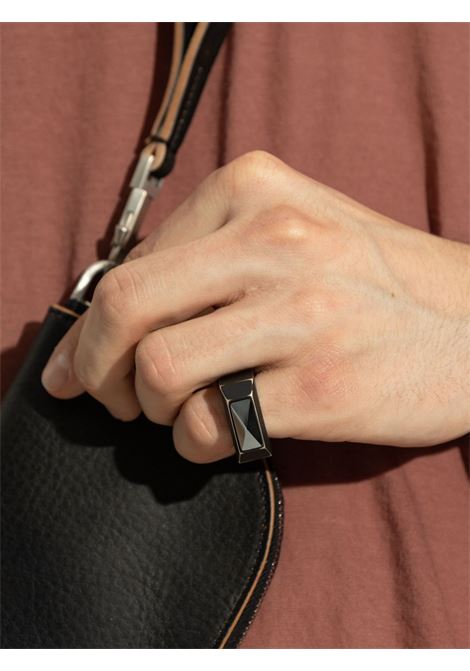 Anello geometrico in nero Rick owens - unisex RICK OWENS | RJ0000049MMTKHS129